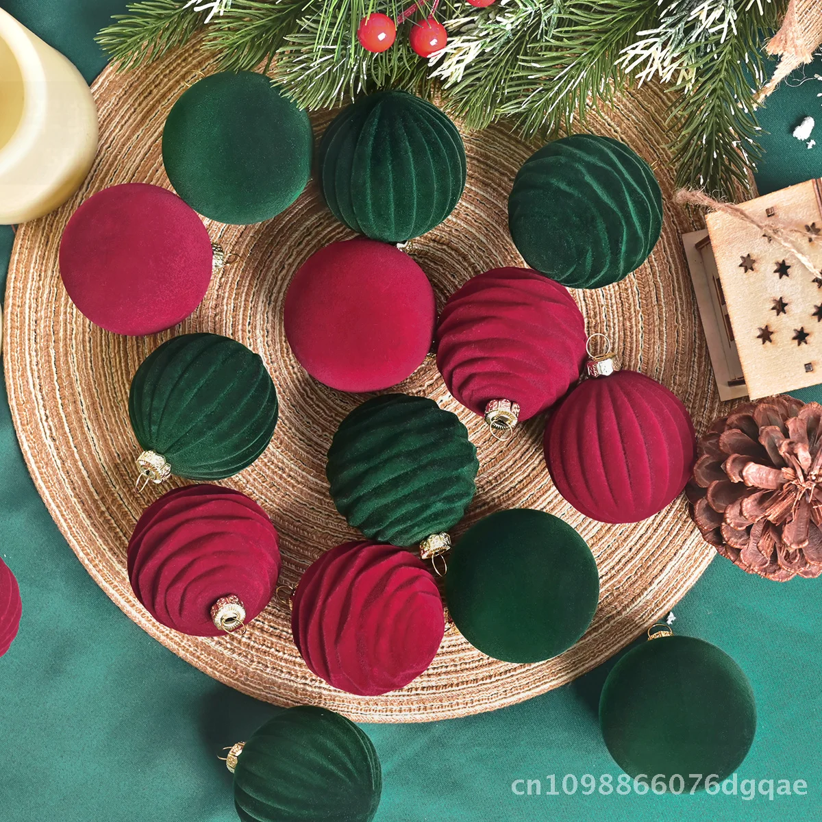 boule-de-noel-en-velours-rouge-vin-pendentif-pompon-en-soie-de-6cm-de-diametre-pour-decoration-d'arbre-decoration-de-maison-festive-transfrontaliere