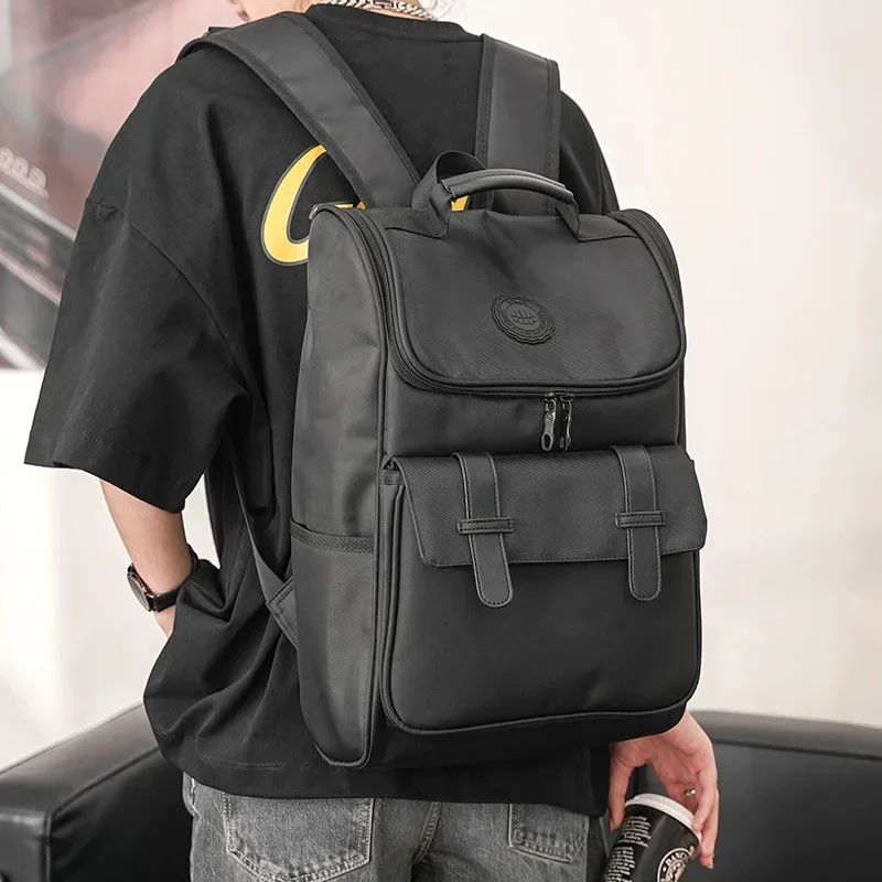 New Casual Men\'s Backpack Bag Oxford Outdoor Travel Bags Backpack Men Large-capacity School Bag Backpack Simple Design Back Bag