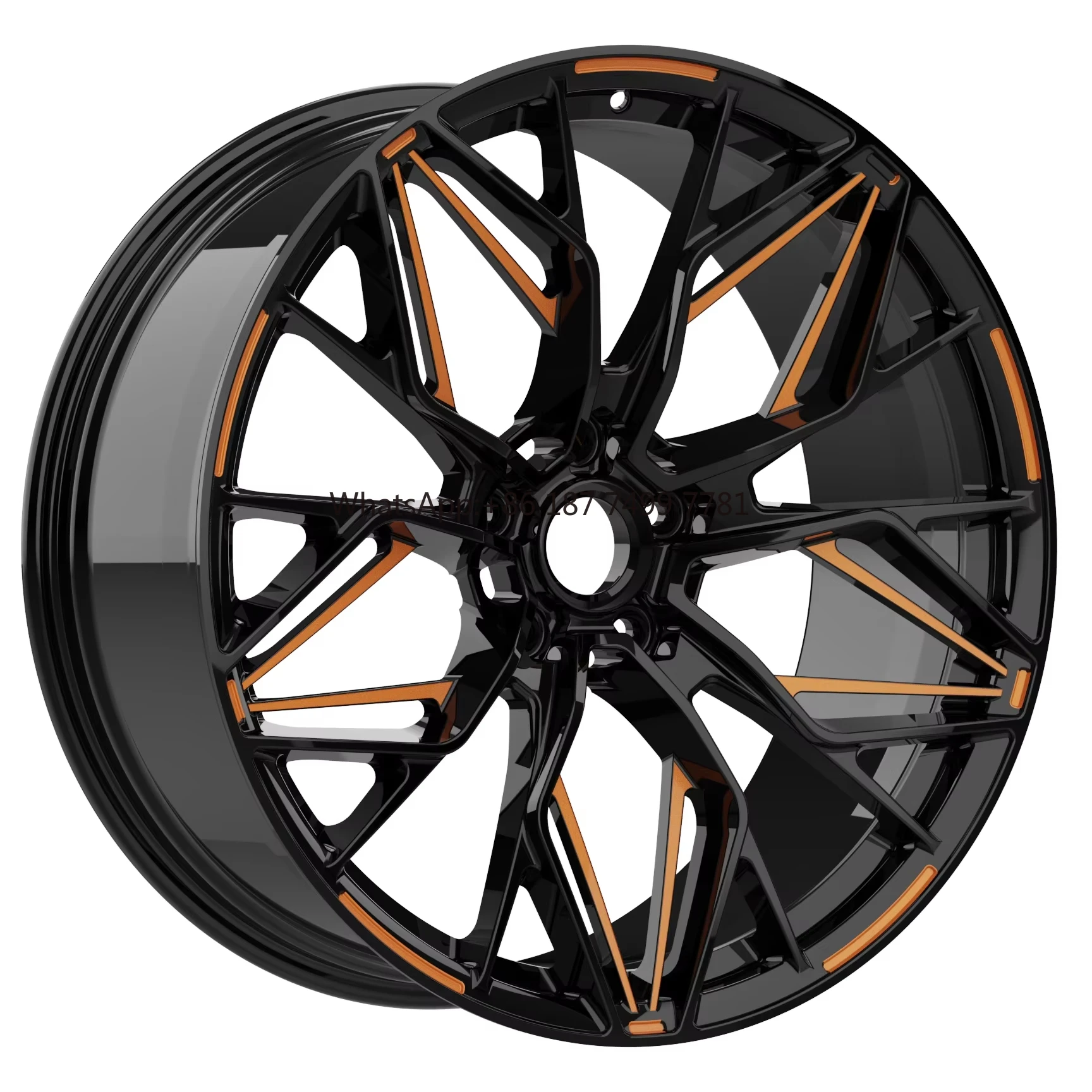 

Forged Deep Concave Wheel Fitments Wheels 21 20 19 Customize Rim Color Gloss Black With Yellow Color Passenger Wheel