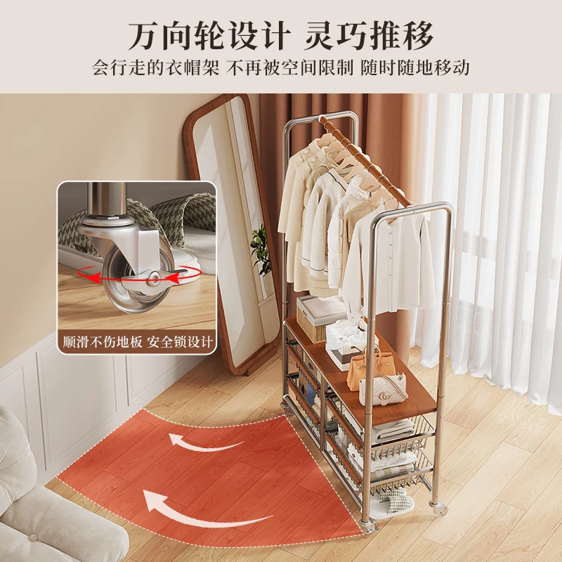 علاقة الغرفة، رف تجفيف قابل للإزالة، رف معطف غرفة النوم من الأرض إلى السقف لتخزين الملابس #2