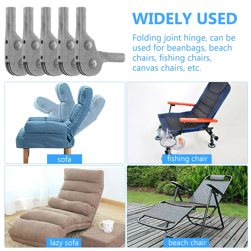 

2pcs Sofa Hinge Foldable Frameless Hidden Bracket Lock Iron Furniture Ratchet Hinges Adjustable Angle Couch Joint Heavy Duty