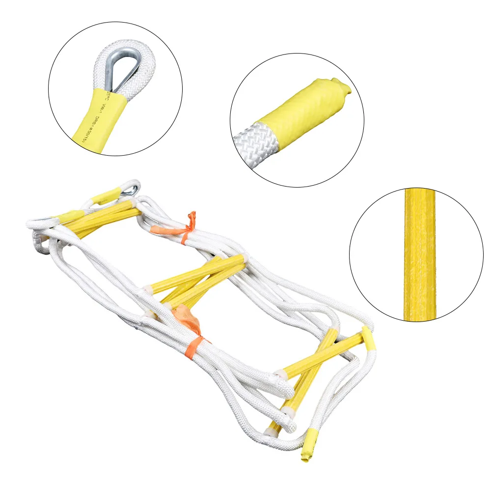16Ft Rope Ladder 300Kg Load-bearing High-Quality Tool Suitable For High-altitude Operation