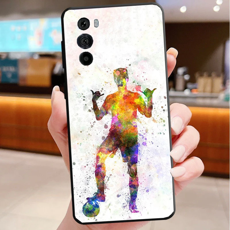 

Football Sports Funda Phone Case For Motorola Edge 50 40 Pro 60 50 40 30 Ultra Neo Fusion Moto G Play G Stylus G Power G