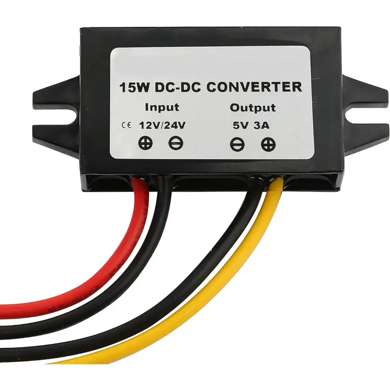 12V/24V to 5V 3A Power Adapter Converter DC-DC Step Down Module USB-A Female/Type C/dual USB/open Wire Connector Waterproof CE - Image 7