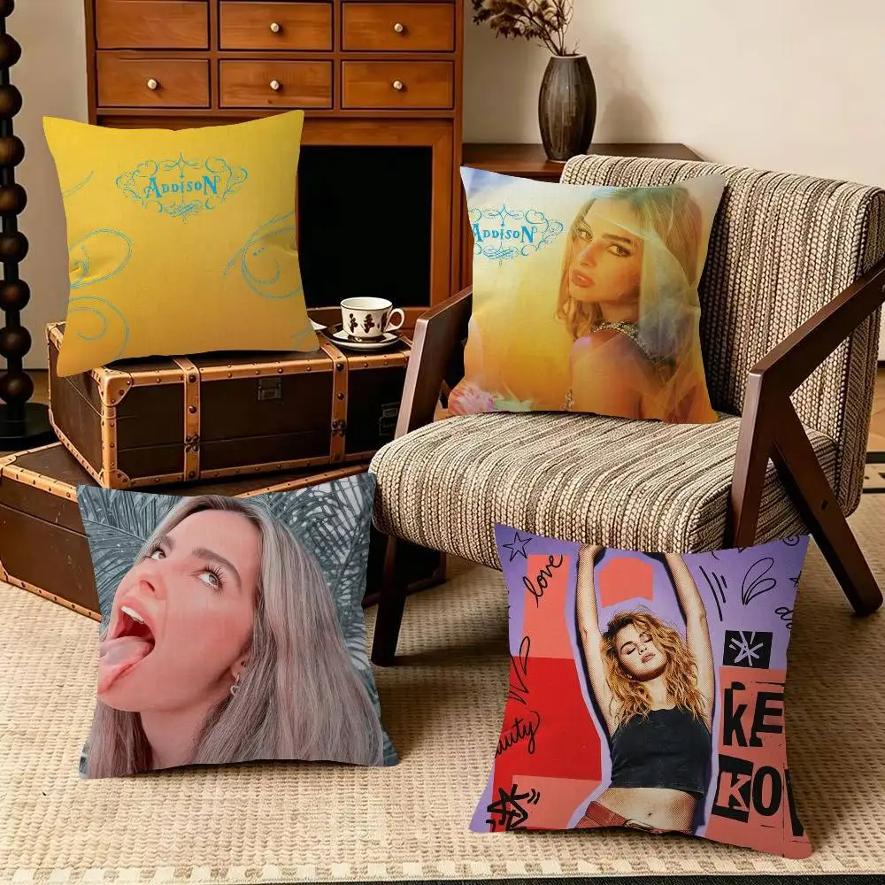 Person A-Addison R-Rae Funny  Decorative Room Aesthetics Pillow Case Home Decor Bedroom Sofa Bed Pillow Cover 45x45