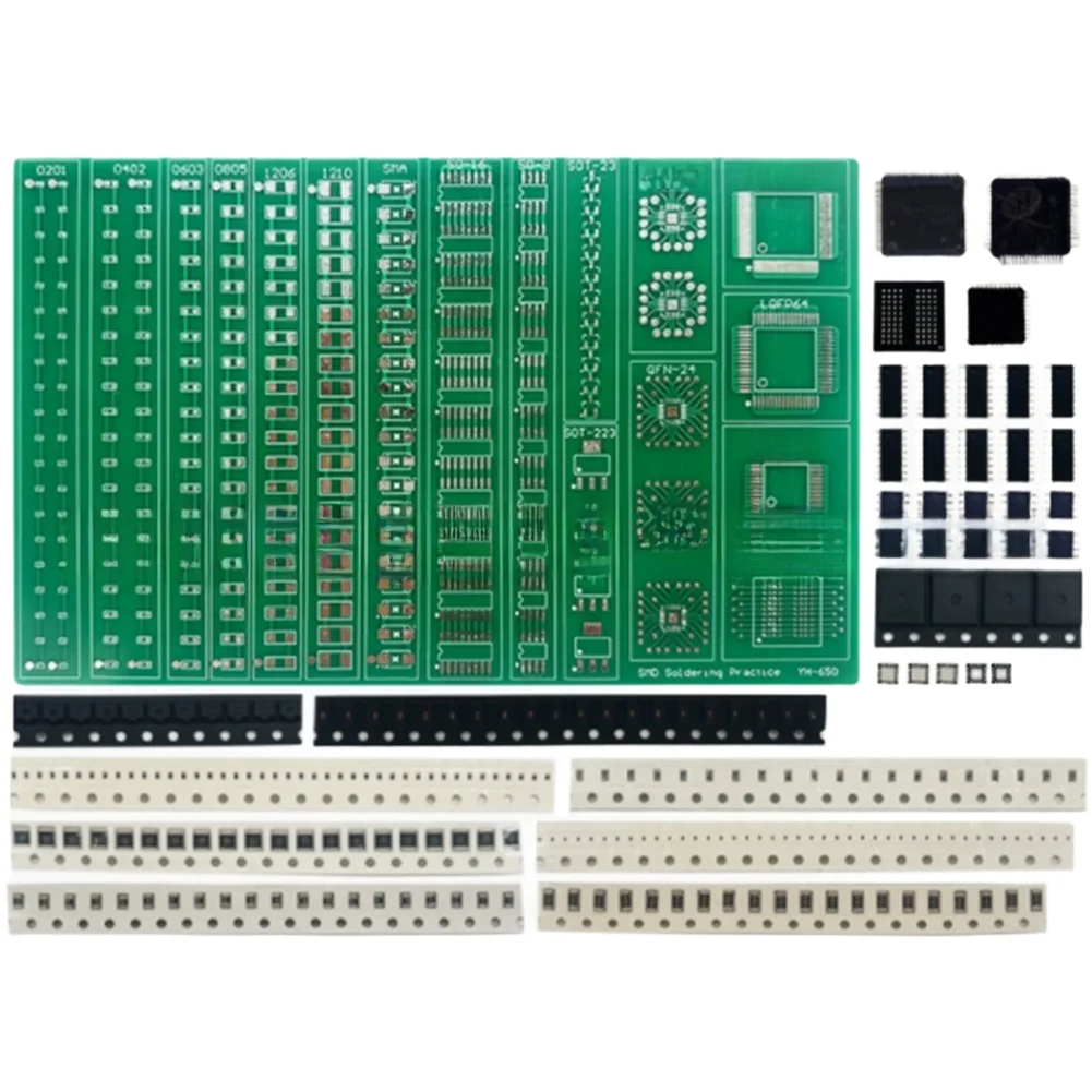Welding Practice Kit FOR Smd Soldering Practice Board For DIY Electronic Training And Skill Development Kit