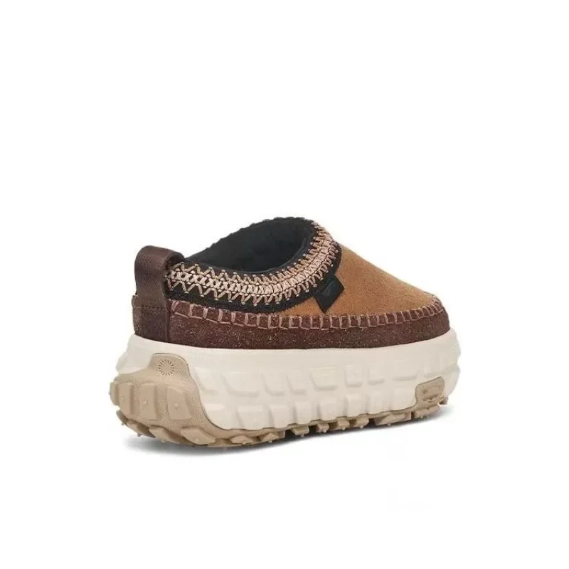 2025 Women Autumn and Winter Height Increasing Brand Design Comfortable and Casual Thick Soled Tire Sole Slip Sleeve Lazy Shoes