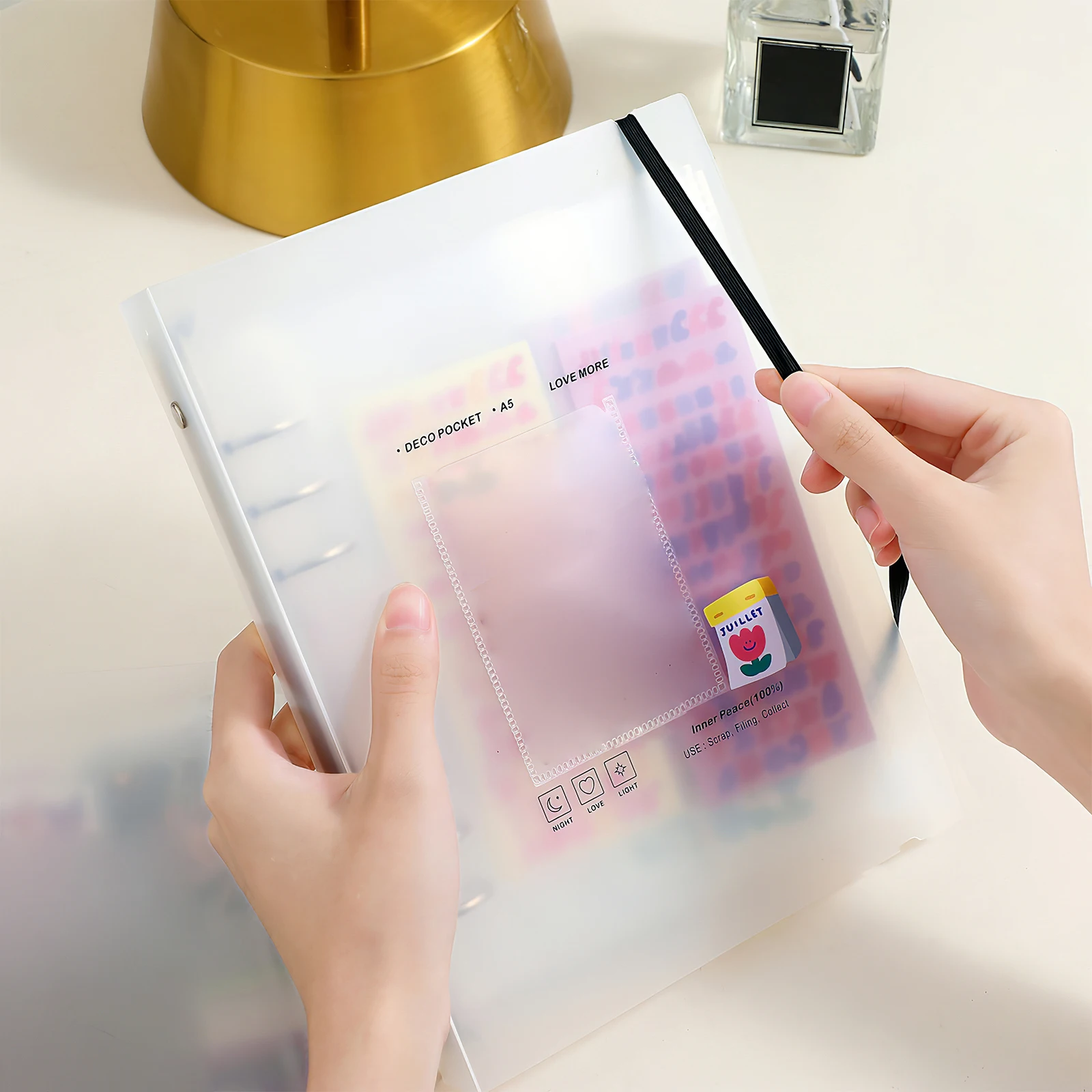 

1Set Photo Album Portable Frosted Picture Book Household Multi-Function Photo Supply for Wedding Engagement Graduation Baby