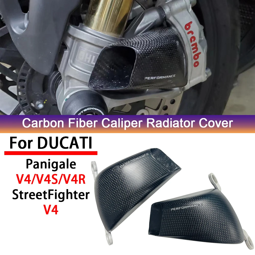 

For DUCATI PANIGALE V4 S R Streetfighter V4 V4S Diavel V4 Carbon Fiber Brake Caliper Radiator Covers Motorcycle Modified Parts