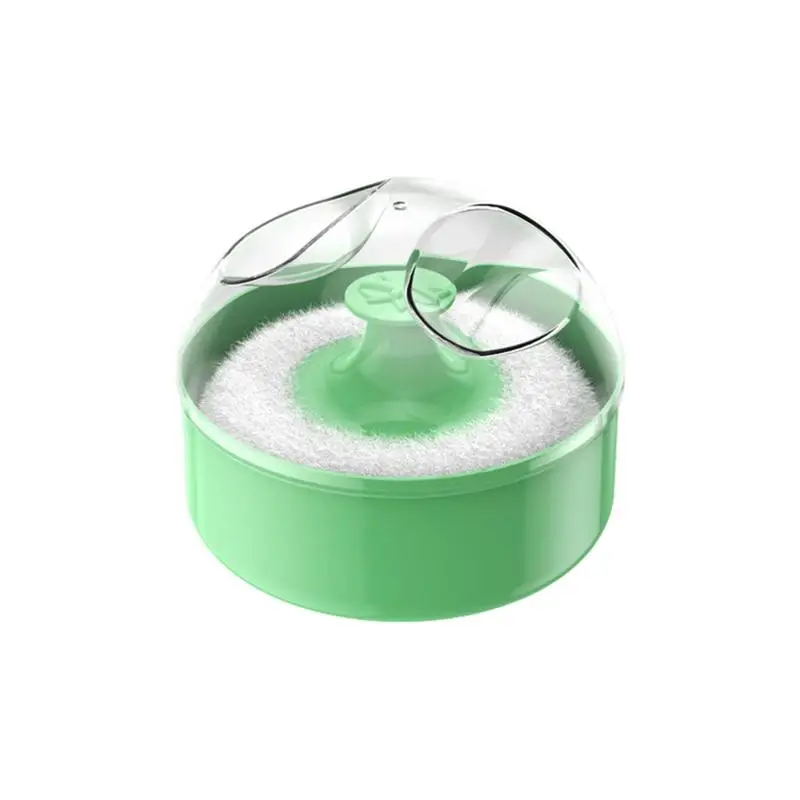 Powder Puff With Case Soft Skin-friendly Body Powder Applicator Portable Dustproof Powder Puff Case Empty Powder Dispenser