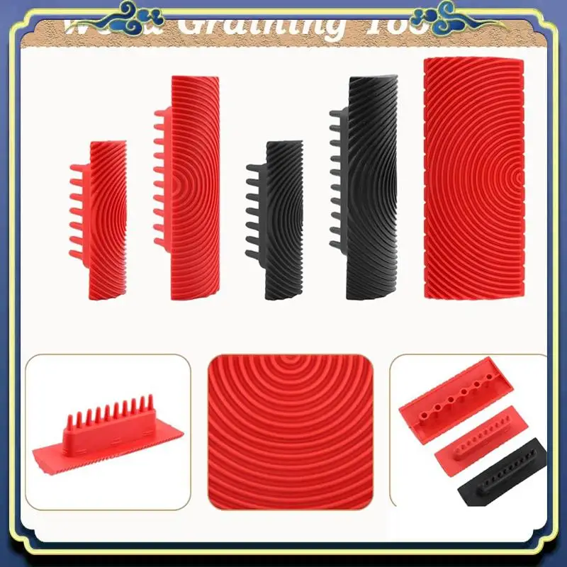 

Latest Wood Grain Tool Set - Wood Grain Painting Roller With Handle For Wall Floor Deck Furniture DIY Room Decoration