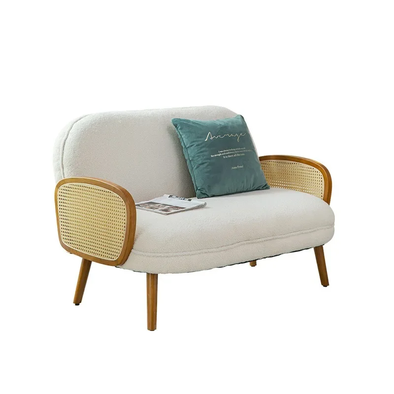 

Designer rattan single sofa chair Nordic balcony casual chair