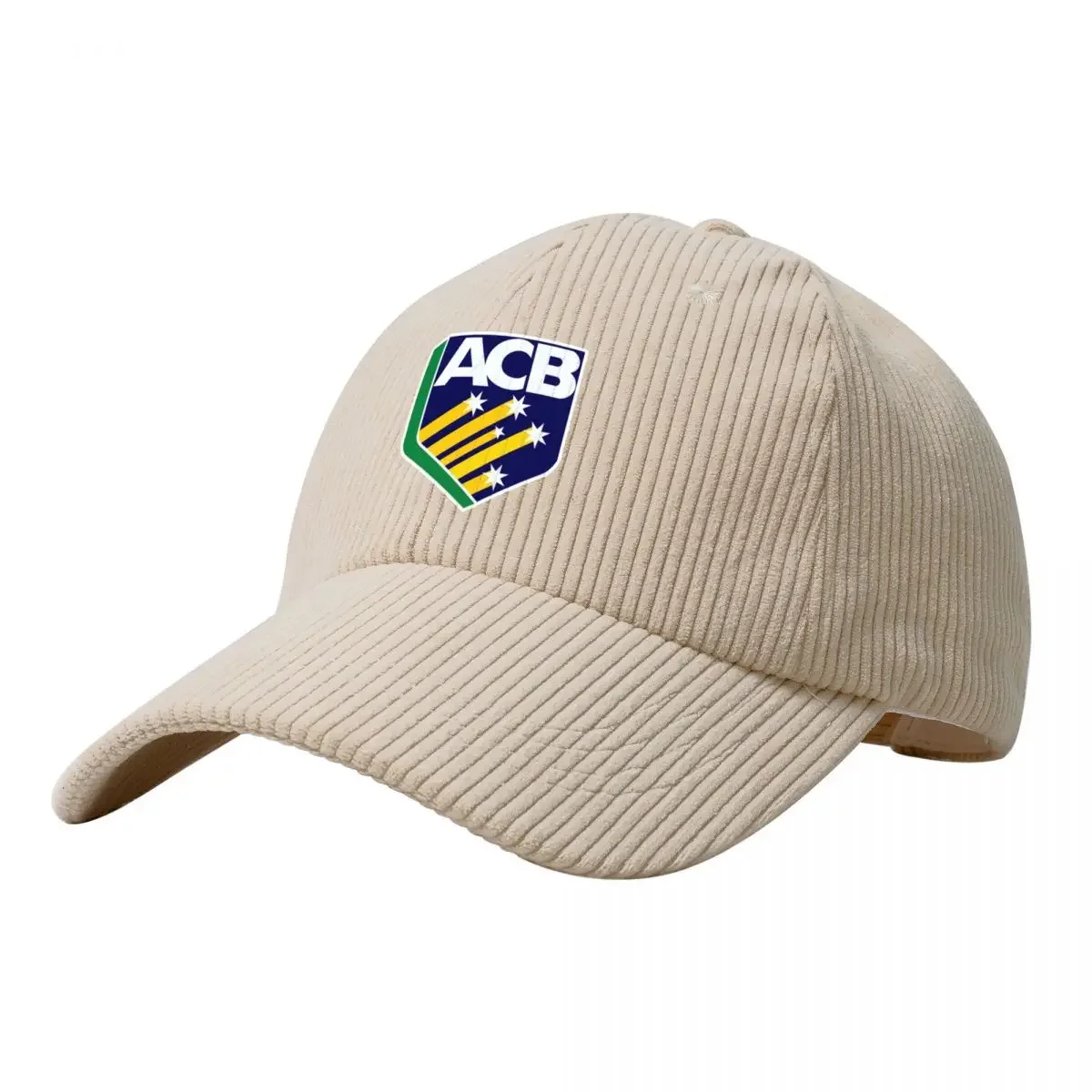 Australian Cricket Board Corduroy Baseball Cap dad hat Sunhat hiking hat Beach Women's Wear Men's