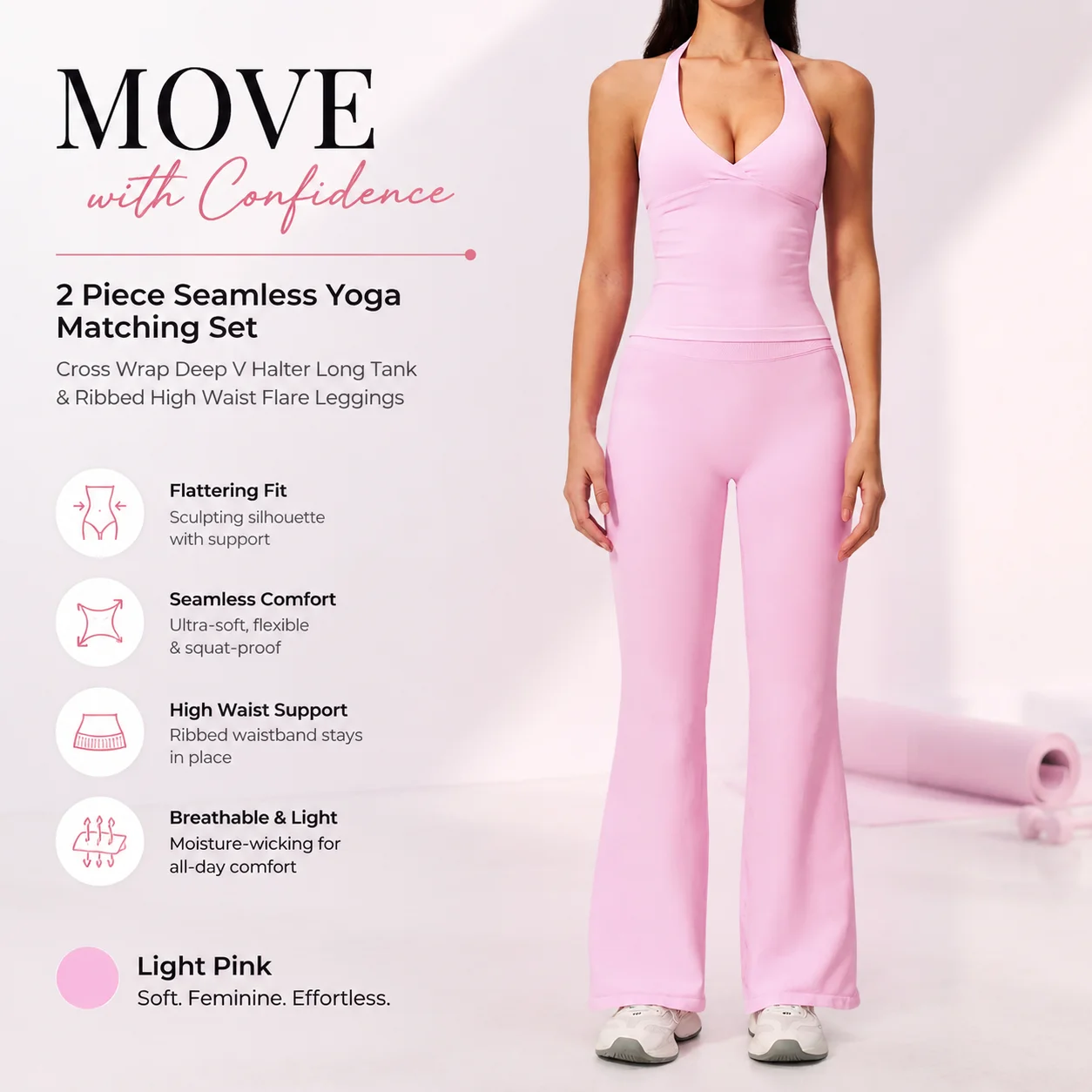 completo-yoga-senza-cuciture-a-2-pezzi-top-lungo-incrociato-con-scollo-a-v-profondo-e-leggings-a-vita-alta-a-zampa-d'elefante-a-costine
