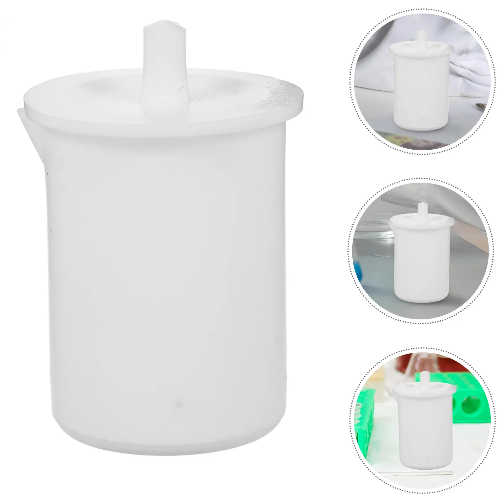 PTFE Beaker مختبر تخرج حاويات السوائل أكواب بلاستيكية كوب الكيمياء التجريبية