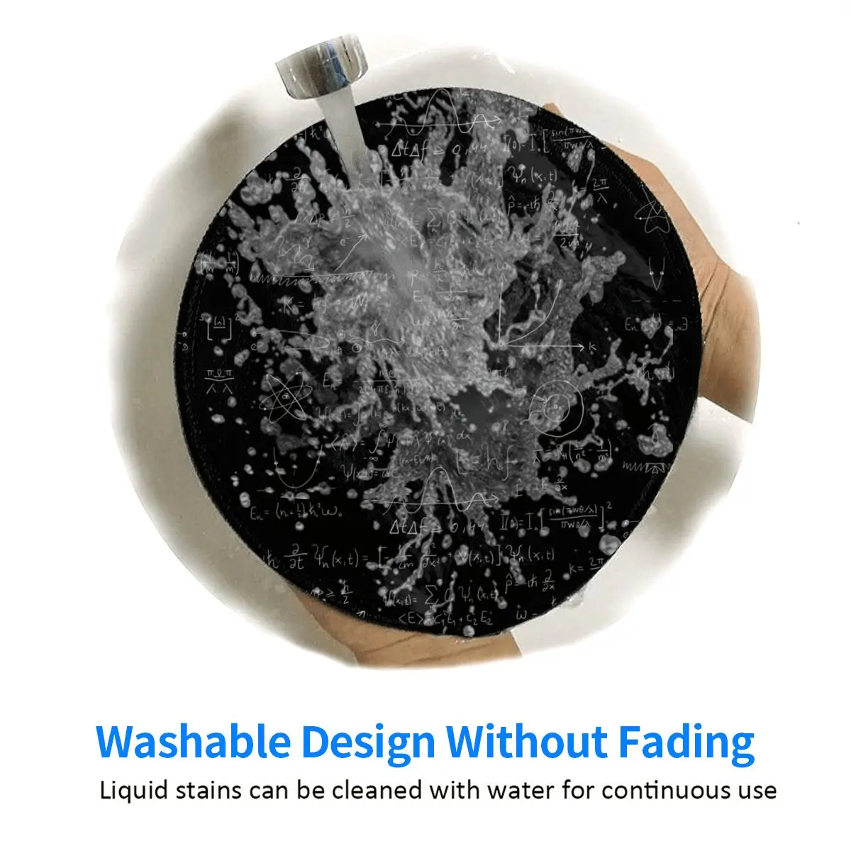 Funny Math Round Mouse Pad Quantum Physics Colorful Rubber Gaming Mousepad For Laptop PC MacBook Comfort Pattern Mouse Mats