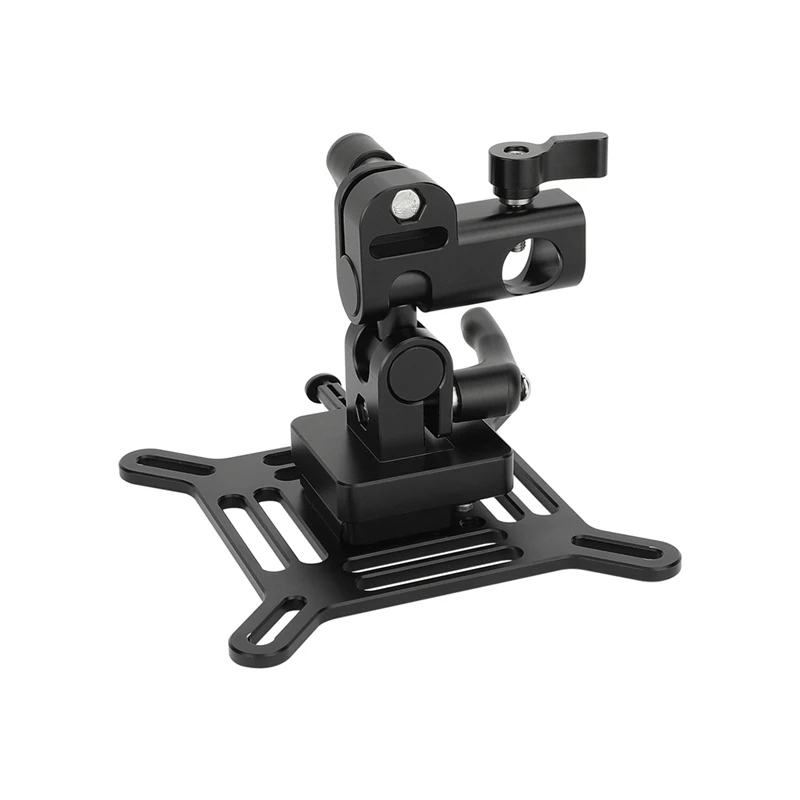 Top-Adjustable For VESA Monitor Mount With Quick Release V-Lock To C- Stand Baby Pin Adapter Supports Monitors 13To 32Inch