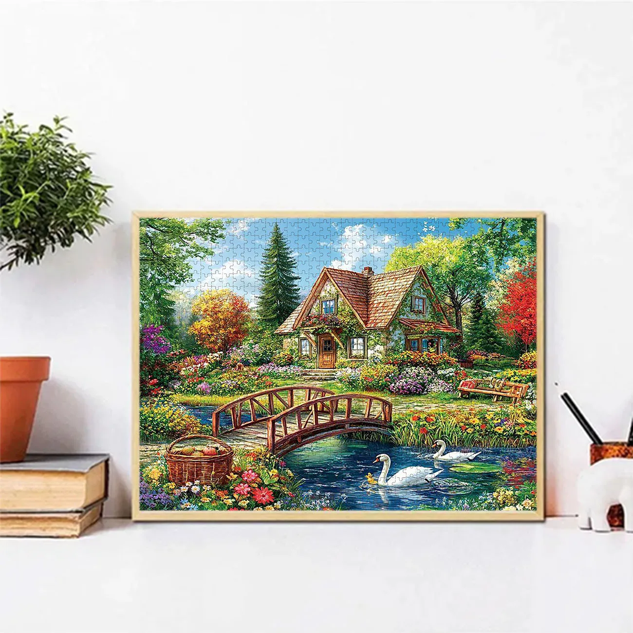 500/1000-piece Adult Puzzle - Premium Thick Cardboard, Challenging Large Jigsaw Assembly, Christmas/Festive Gift
