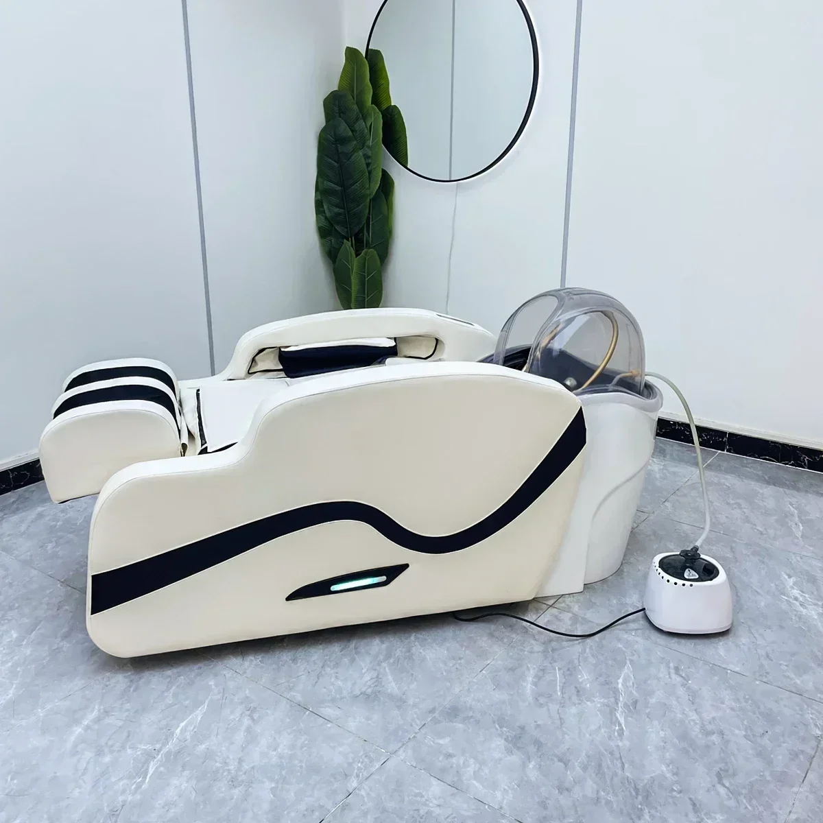 

cqyAutomatic Intelligent Electric Massage Shampoo Bed Barber Shop Water Circulation Head Treatment Massage Couch