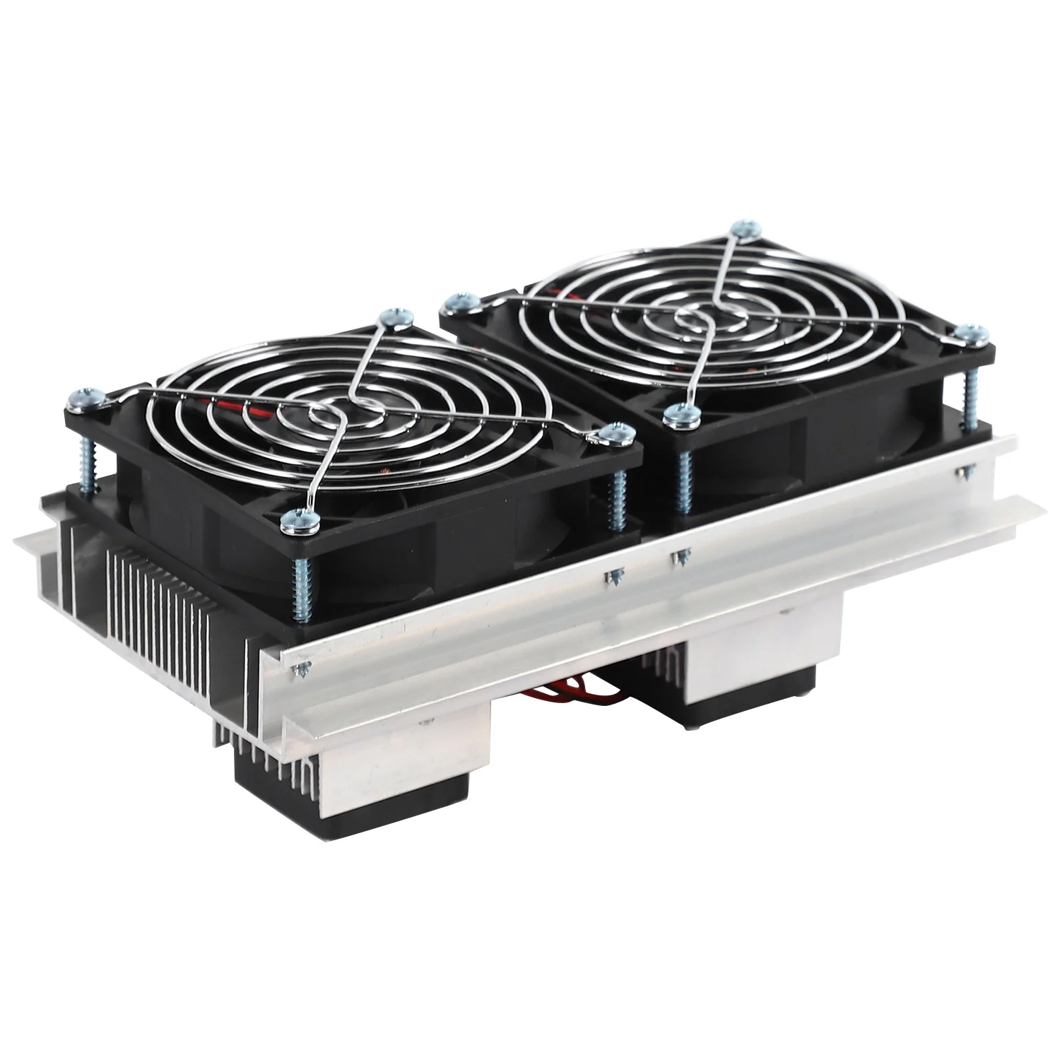 A49T 200 x 118 x 95mm 120W Thermoelectric Peltier Refrigeration Semiconductor Cooling System Kit Double Fan