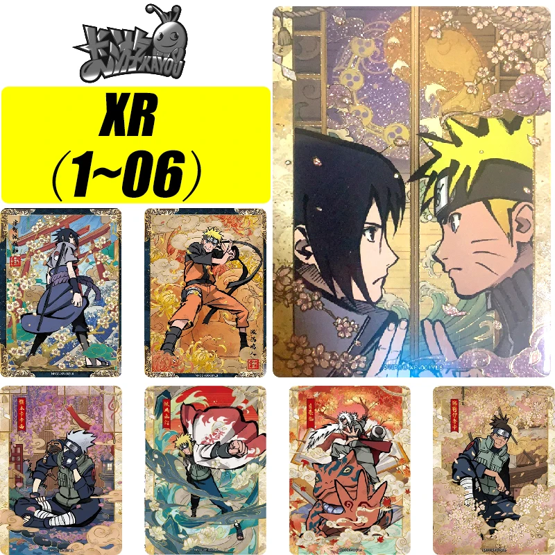 Kayou Naruto XR (1~6) Series Uchiha Sasuke Hatake Kakashi Jiraiya Limited Edition Collection Card Christmas Birthday Gift Toys