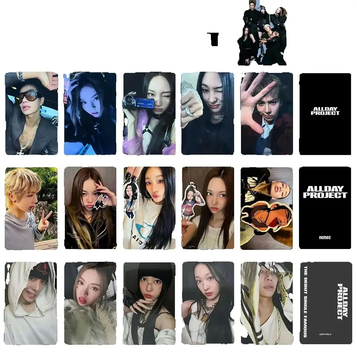 مجموعة جديدة من KPOP بطاقات صور ألبوم ADP الشهيرة، بطاقات سيلفي لمشروع ALLDAY ANNIE BAILEY TARZAN WOOCHAN YOUNGSE قابلة للجمع