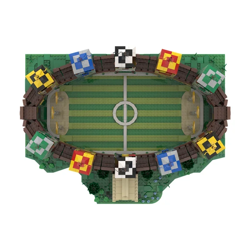 2810 шт. Quiddltch Pitch From Harrys P0ttertys Magic Movie, креативные строительные блоки, MOC, игрушка в подарок для мальчиков и девочек