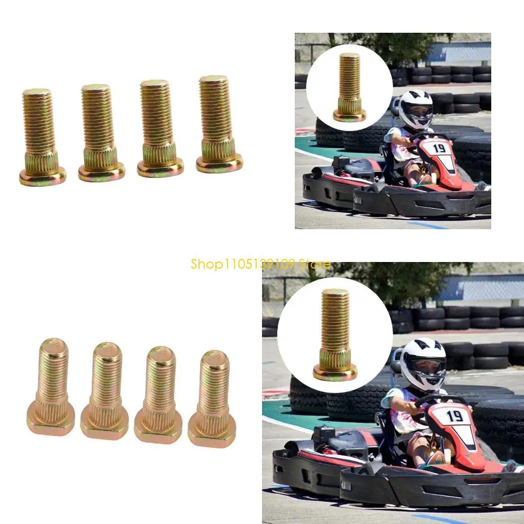 

P5ED 4pcs High Performances M10x1 25 Splines Lug Nut Sand Track Wheel Almonds Motorcycle Wheel Screws for ATV UTV & Sandhills