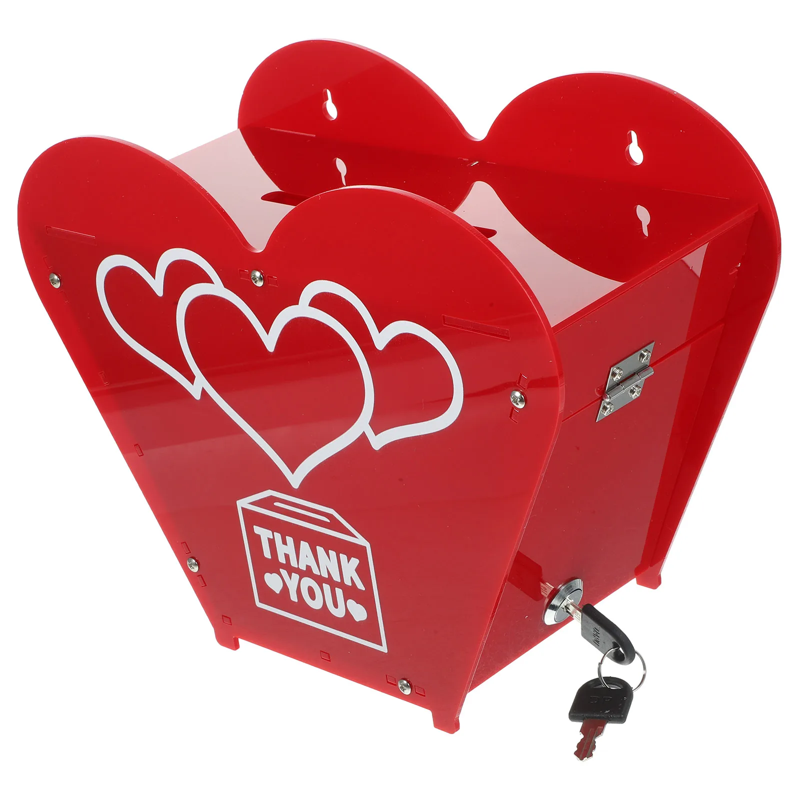 

Donation Box 26.7x12x22cm Safe Sturdy Letter Currency Storage Decorative Style Bright Colors Ballot Box Suggestion