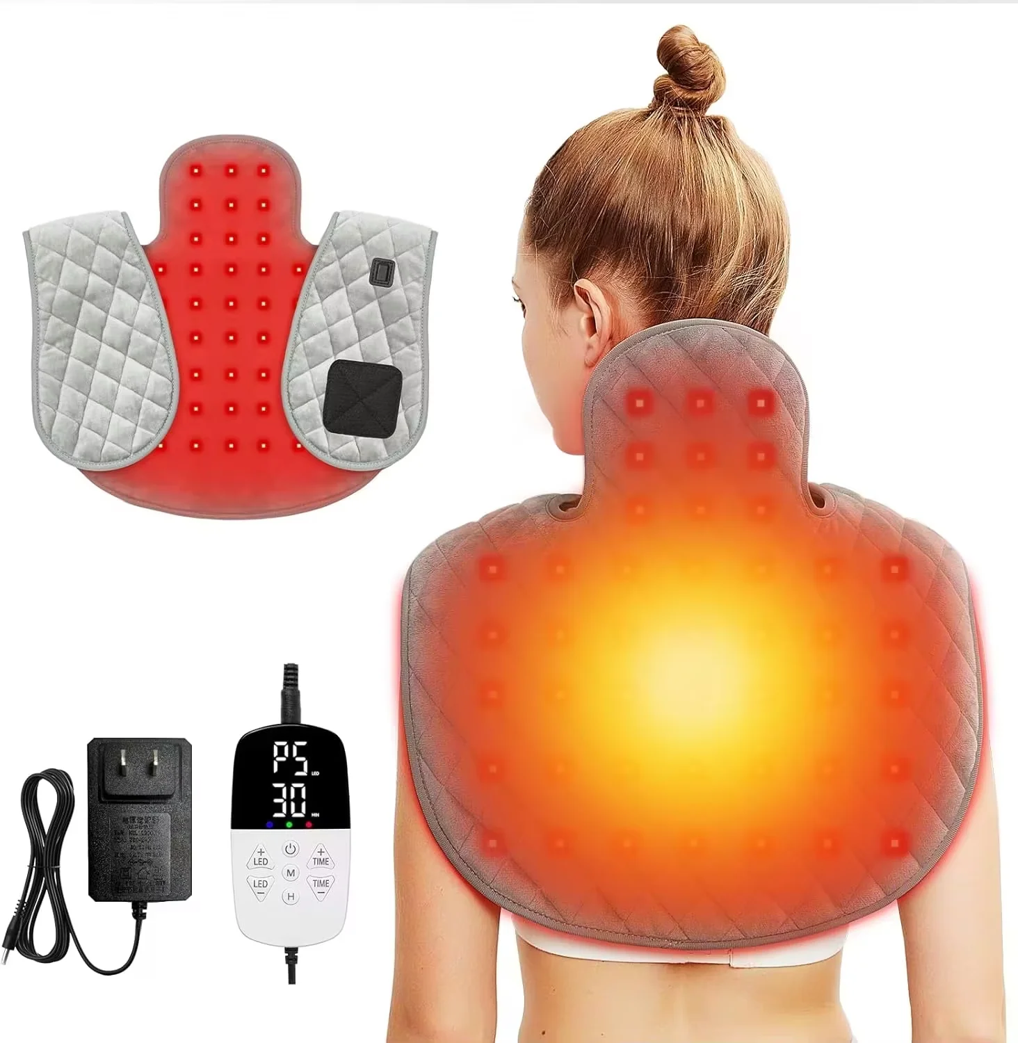 

Hot selling：Best Price Dual Wavelength LED Beads Red Light Wearable Red Light Therapy Shoulder Pad for Daily