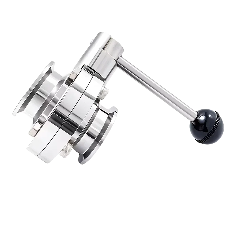 304 Sanitary Grade Quick-loading Butterfly Valve 316 Stainless Steel Clamp Valve Chuck Manual Buckle Disc Valve Clamp