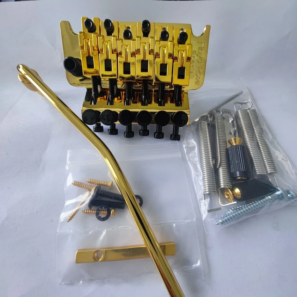 جيتار كهربائي جسر اهتزاز اليد اليسرى FR نمط خاص نظام قفل مزدوج مع ملحقات كتلة من الفولاذ المقاوم للصدأ 34 مم #2