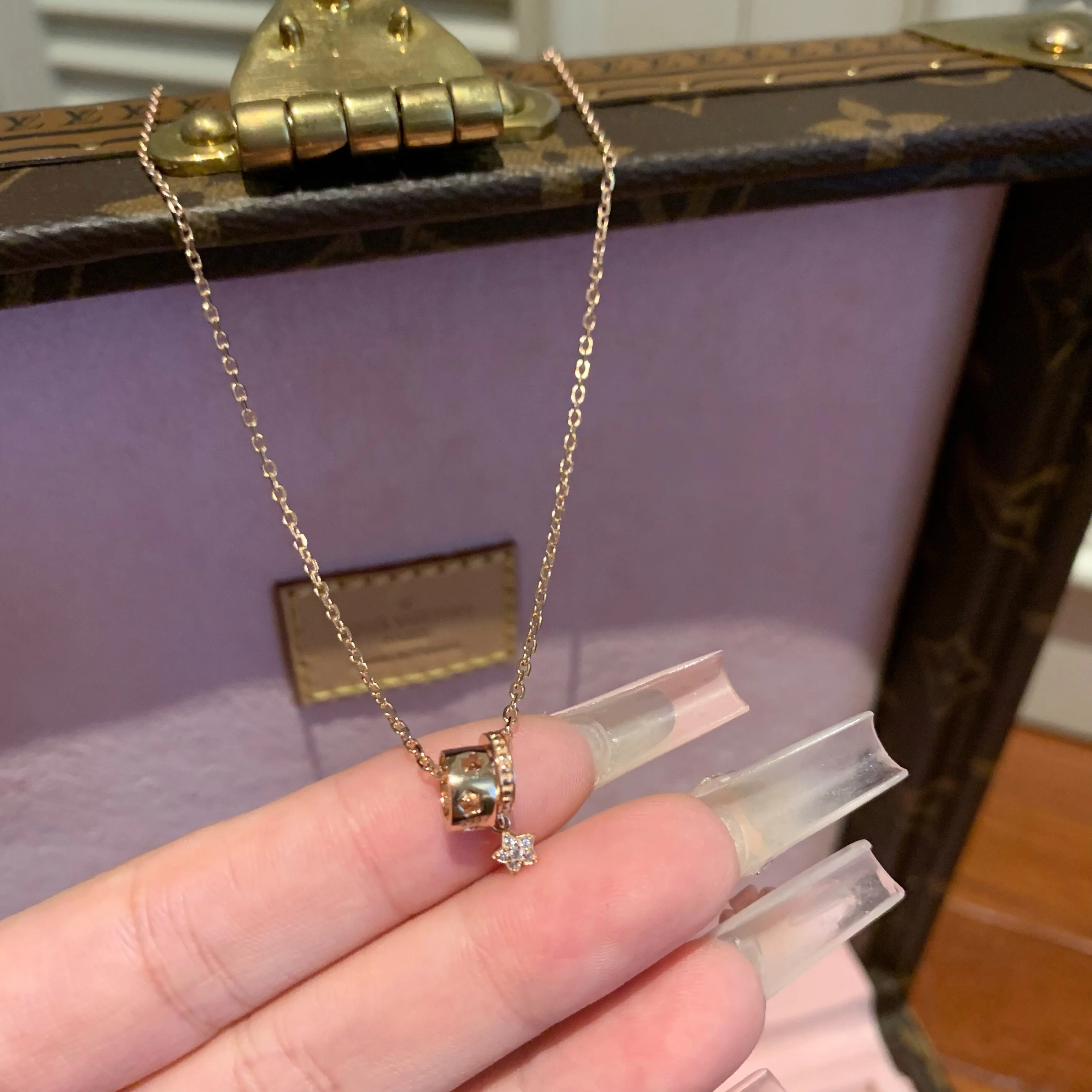 

Ожерелье «Лаки Стар» из серебра S925, косплей-подвеска, цепочка для женщин, женские аксессуары, подарки на день рождения и Рождество