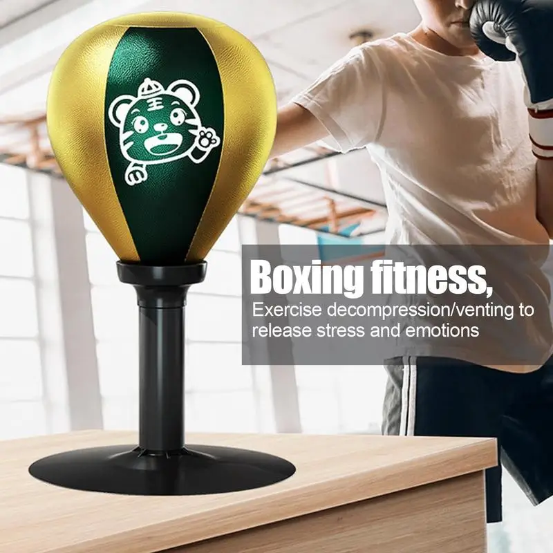 Desktop Boxing Bag Heavy Duty Stress Relief Desk Punch Ball Heavy Duty Stress Relief Desk Punch Ball With Suction Cup Funny