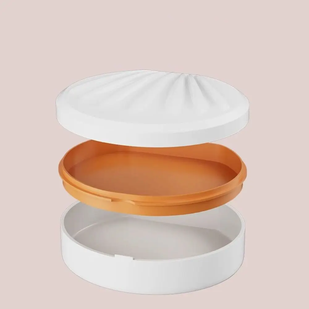 

Double Layer Orthodontic Retainer Case Shell Shaped Mouthguard Denture Bath Storage Box Soaking Cleaning Tooth
