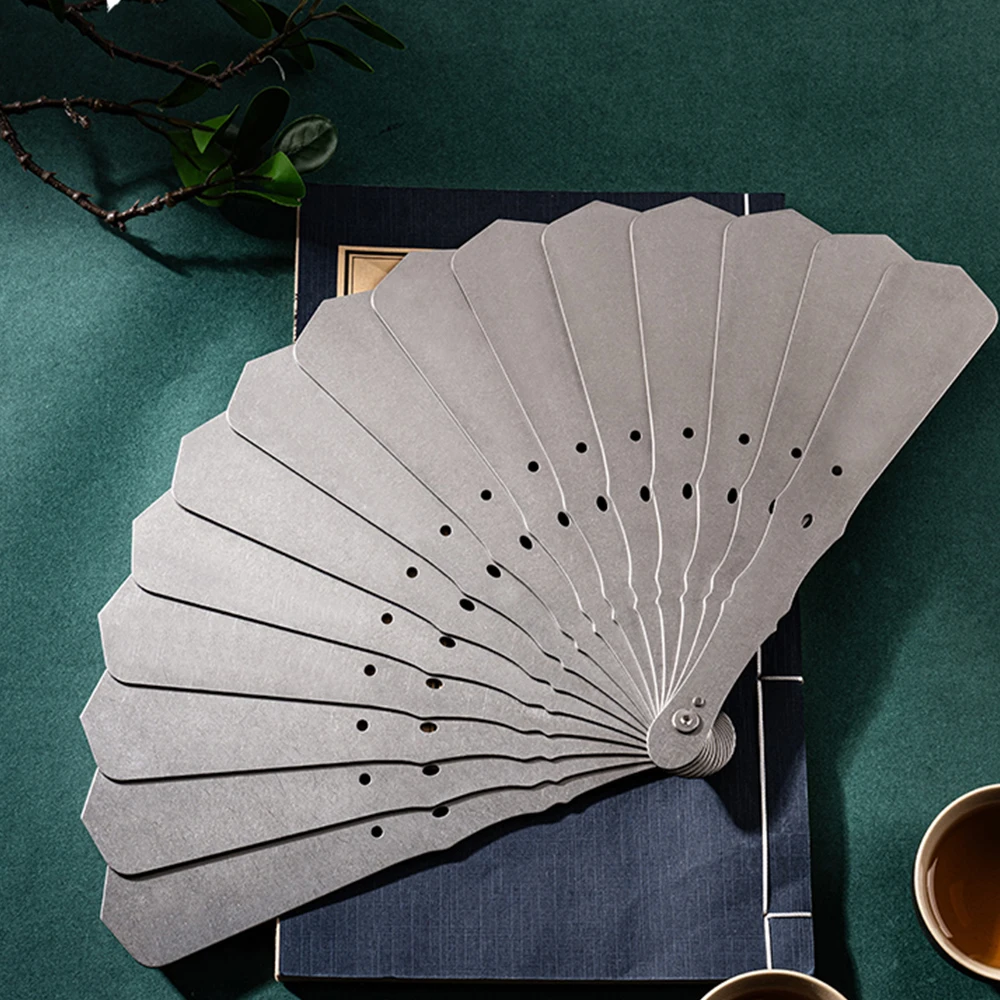 

Chinese Style Fine Steel Ancient Fan Self-Defense Martial Arts Kung Fu Tai Chi Portable Metal Stainless Steel Folding Fan