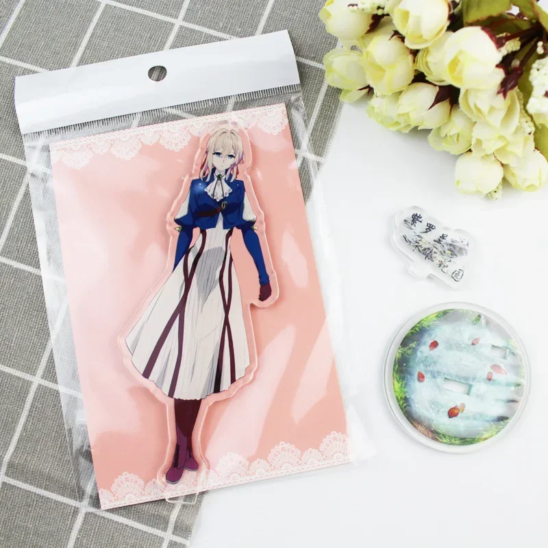 Figura de Anime Violet Evergarden de 16CM, soporte acrílico, modelo de jugu
