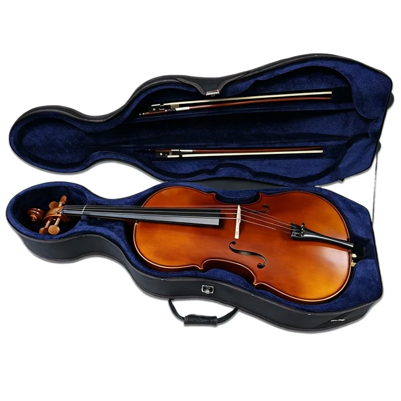 Oxford Cloth Cello Case Pulley Cello Storage Bag Portable Waterproof Cellos Transport Box String Instrument Organize Container