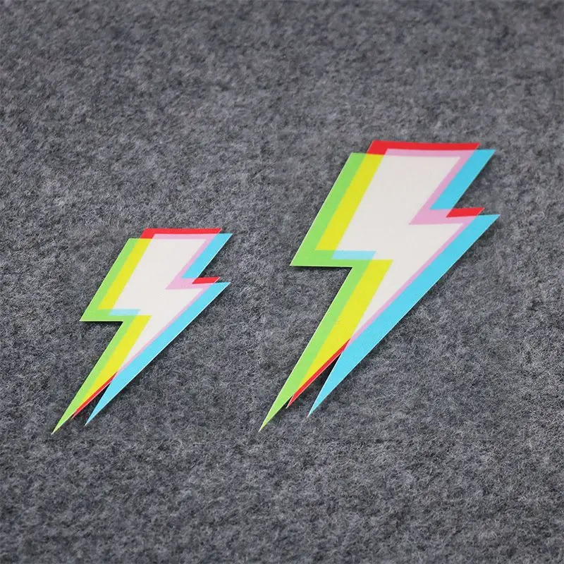 

1pc Colorful Lightning Reflective Car Sticker Daydream Series Creative Personalized Electric Vehicle Moto Decorative Car Sticker