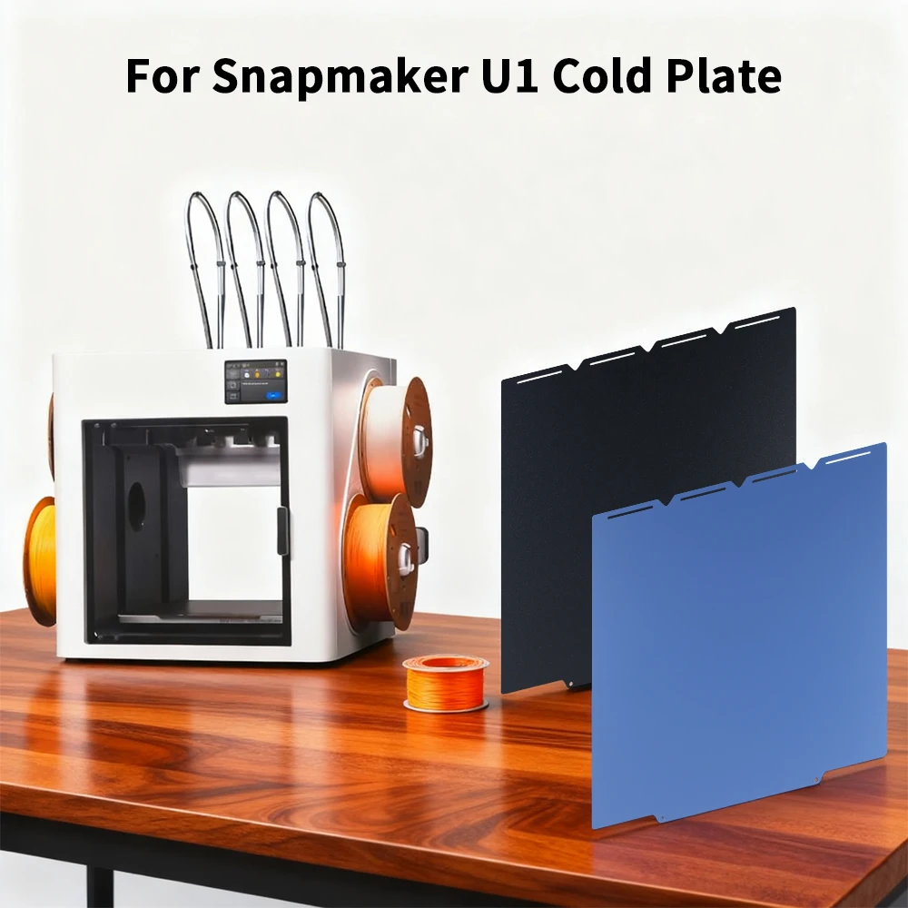 

For Snapmaker U1 Build Plate PLA PETG 270*270mm Cold Plate Unmatched First Layer Adhesion U1 Color 3d Printer Accessories