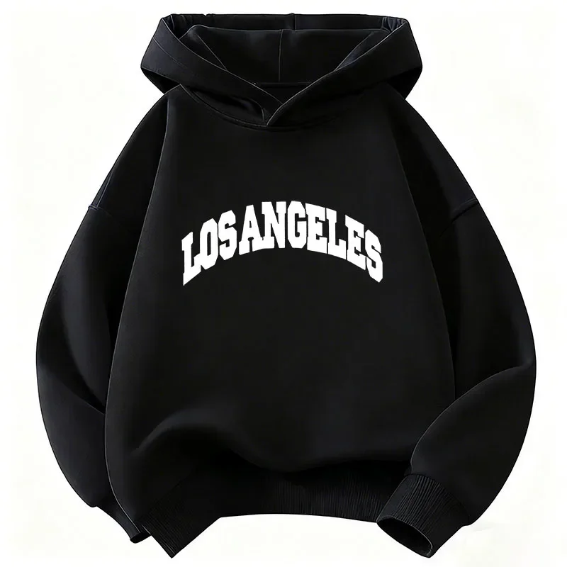 Autumn/Winter New Children's Christmas Los Angeles Casual Sports Hoodie Fashionable Apparel for Boys and GirlsTrendy Sweatshirts