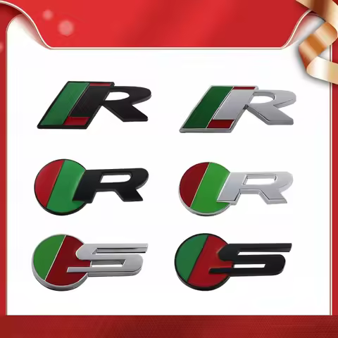 3D Premium R S Logo for X-TYPE F-TYPE S-TYPE XE XF XJ XK XJR XFR car Fender trunk Rear Bonnet Decal Emblem Badge Sticker