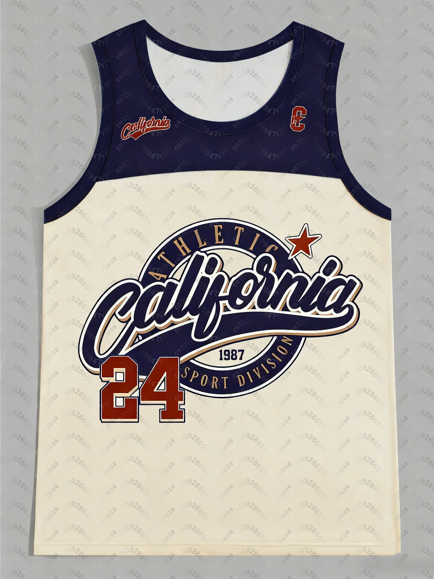 

New Plus Size Men's Women's Girls Boy's Vest Jersey Casual Fashion Sporty California Basketball Children Tank Tops