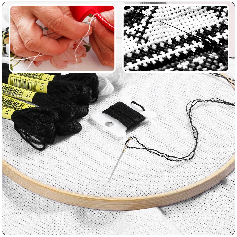 

24pcs Embroidery Threads Multi-Purpose Cross Stitch Floss Smooth Durable Sewing For Clothes Diy Handmade Household Use Sewing