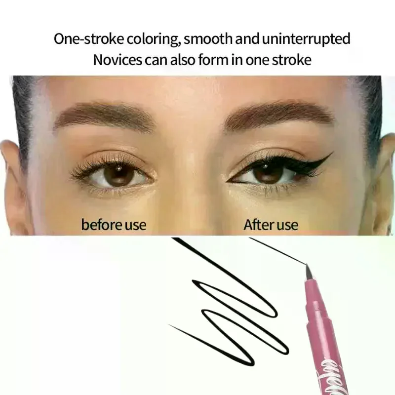 قلم تحديد العيون الأسود المقاوم للماء من بي سيمون، سريع الجفاف، يدوم طويلاً، غير لامع، سهل التلوين، قلم تحديد العيون السائل، مستحضرات تجميل