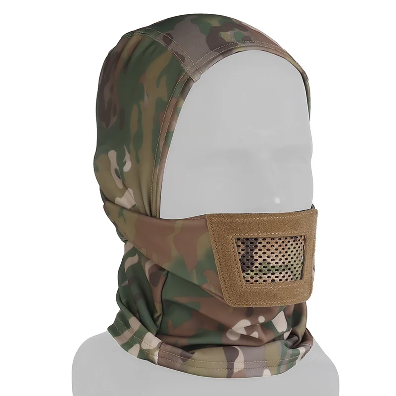Men's Full Face Protective Knight Hood Balaclava Multi-Activity Safety Gear for Paintball Cycling Outdoor Sports Equipment