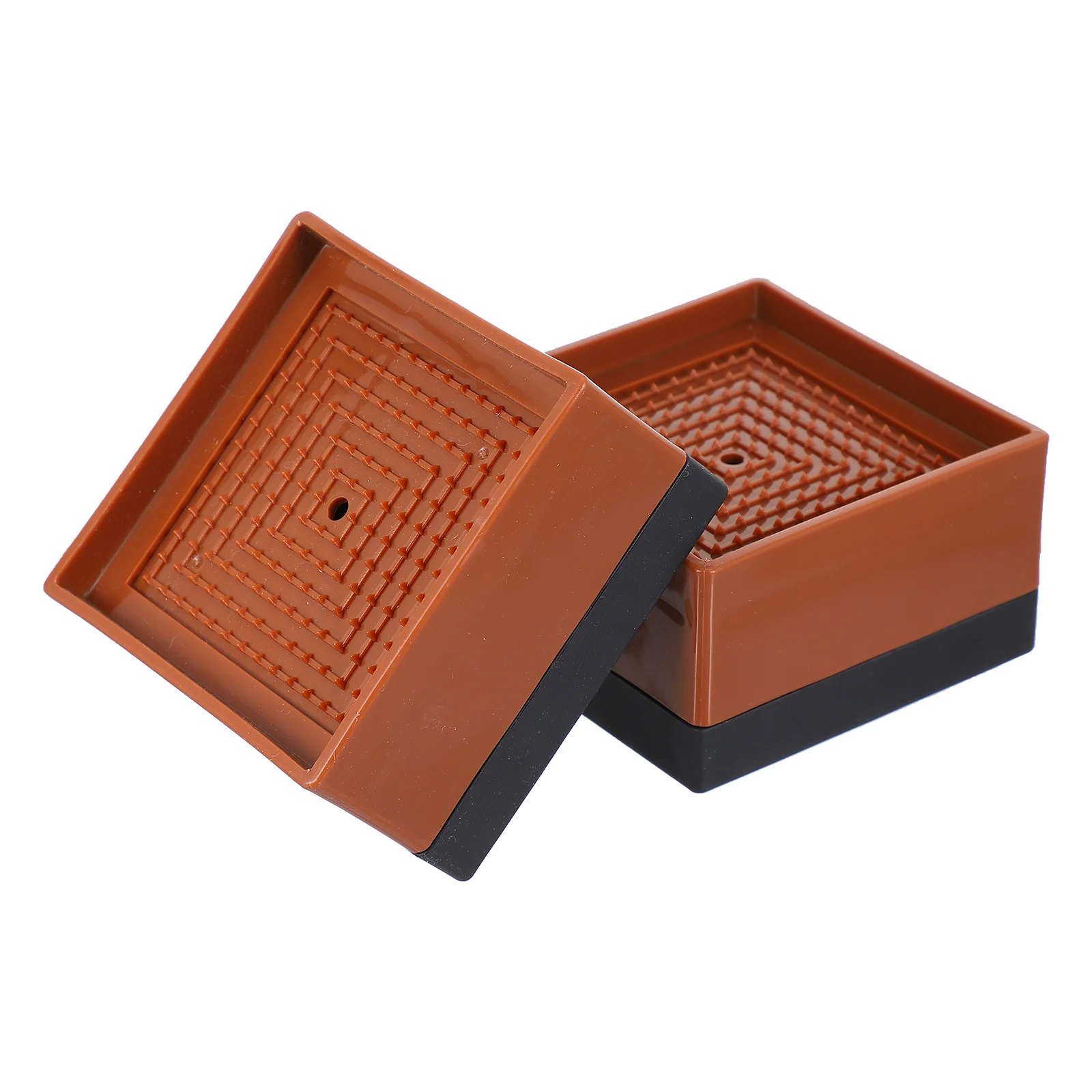 2 Pcs Adjustable Furniture Cabinet Legs Bed Foot Booster Couches Heavy Duty Desk Lifts Floor Riser Plastic Heightening Cushion