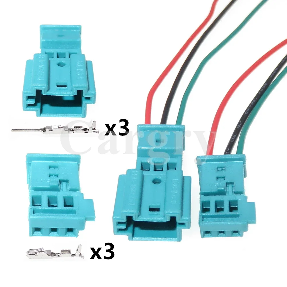 

1 Set 3P Auto Tweeter Cable Adapter 1355600-9 1-1718346-1 AC Assembly Auto Male Plug Female Socket Car Electrical Connector