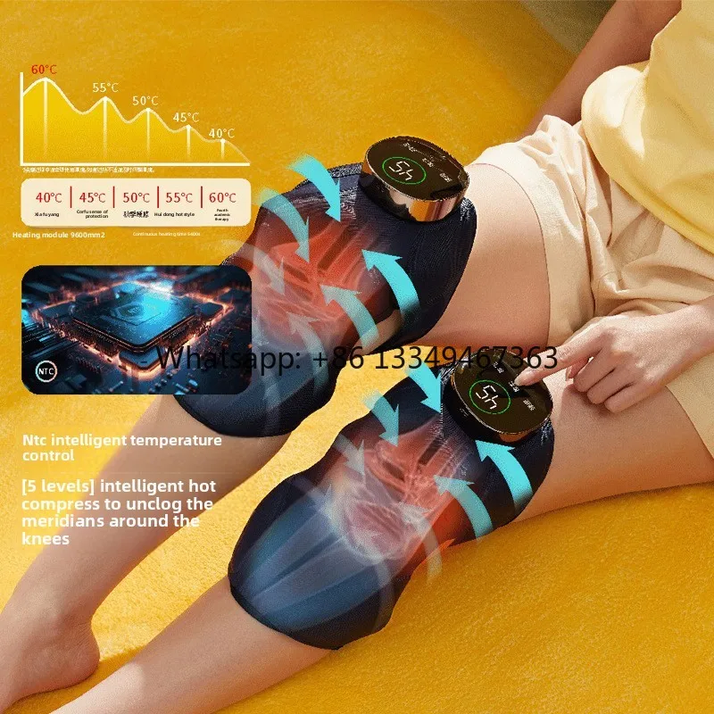 

Интеллектуальный трансграничный массажер для колен с электрическим подогревом NTC, вибрацией и имитацией человеческого массажа, комфортный бандаж
