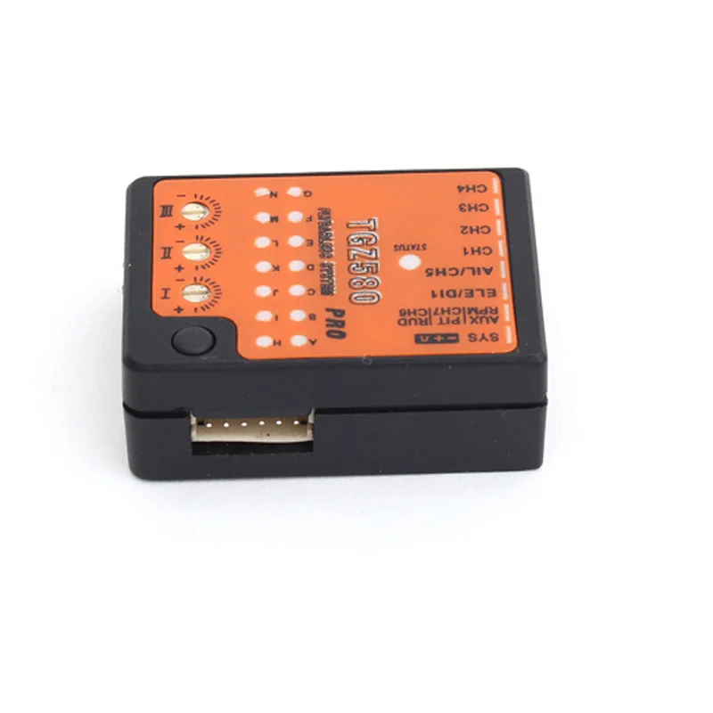 Flybarless 4.5~10V RC TGZ580 3-Axis Gyro FBL Altitude Control Smart Flight System For RC Helicopter T-Rex 250-800